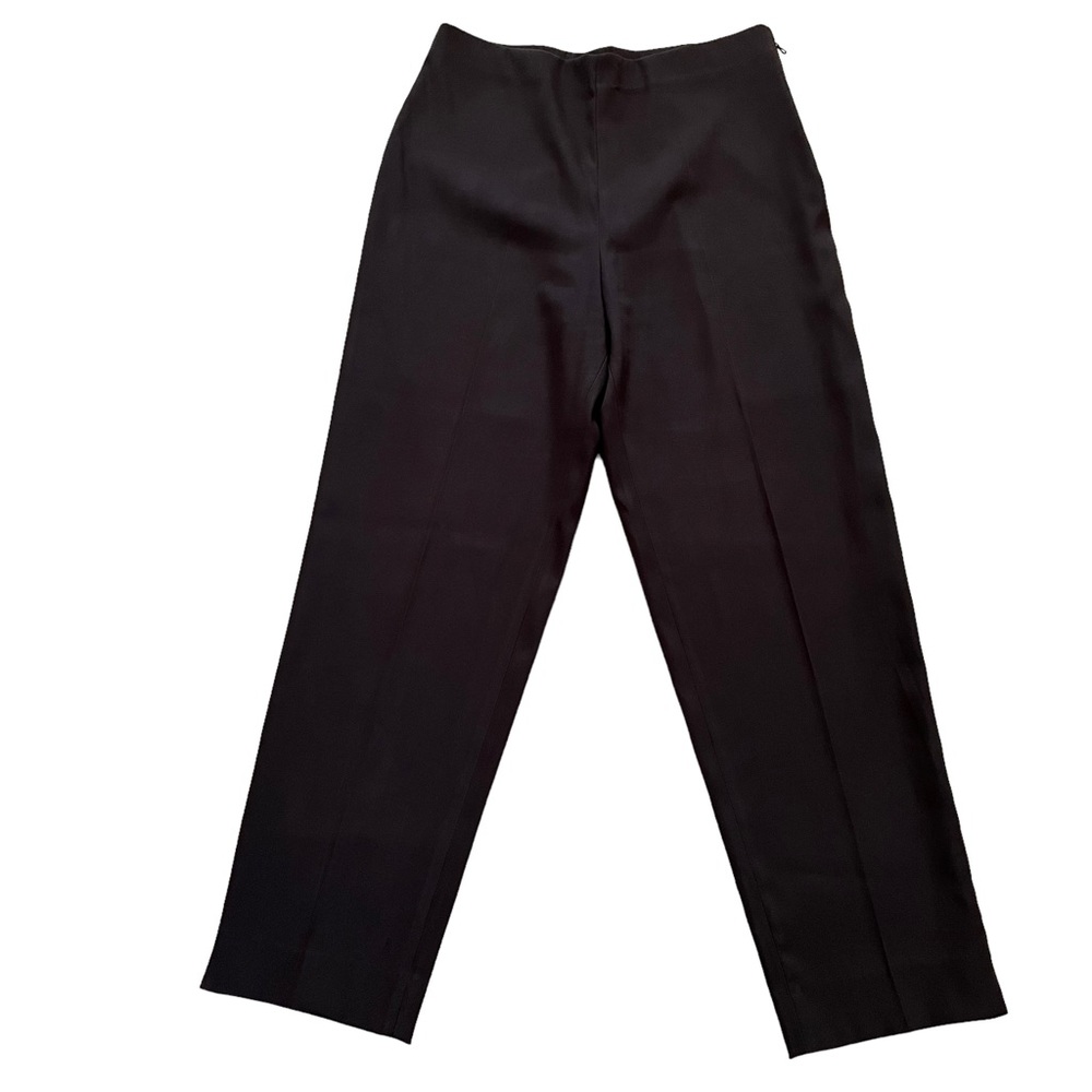 Lauren Vidal Retro Brown High Waist Side Zip Trouser 4